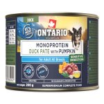 Konzerva Ontario Adult monoprotein kachní pate s dýní 200g