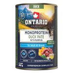 Konzerva Ontario Adult monoprotein kachní pate s dýní 400g